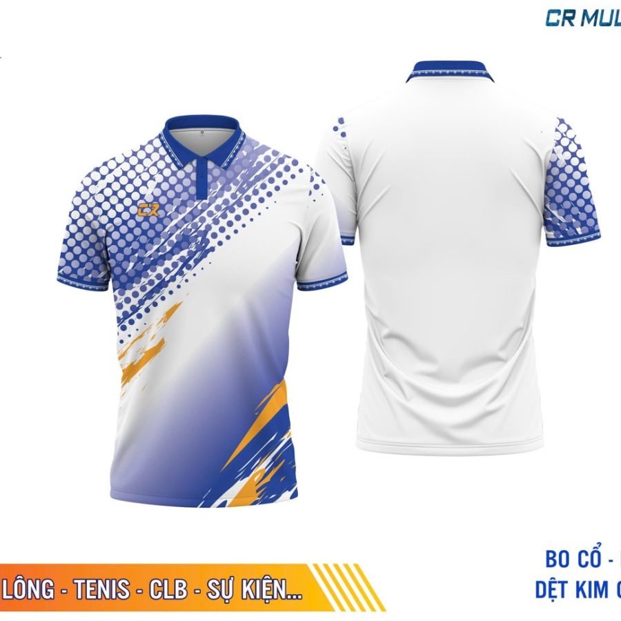 Áo Polo CR Multi 1 Xanh dương vàng