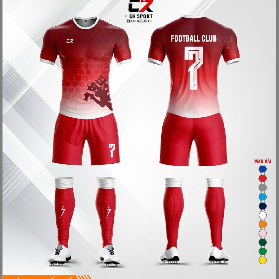 Áo quần bóng đá CR Sport CR3 t8 2020 MU đỏ