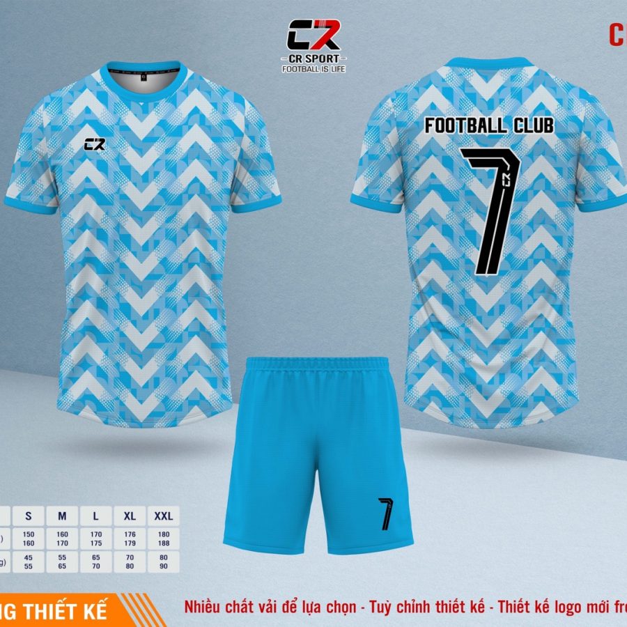 Áo quần bóng đá CR Sport yêu cầu CR5 mẫu 13