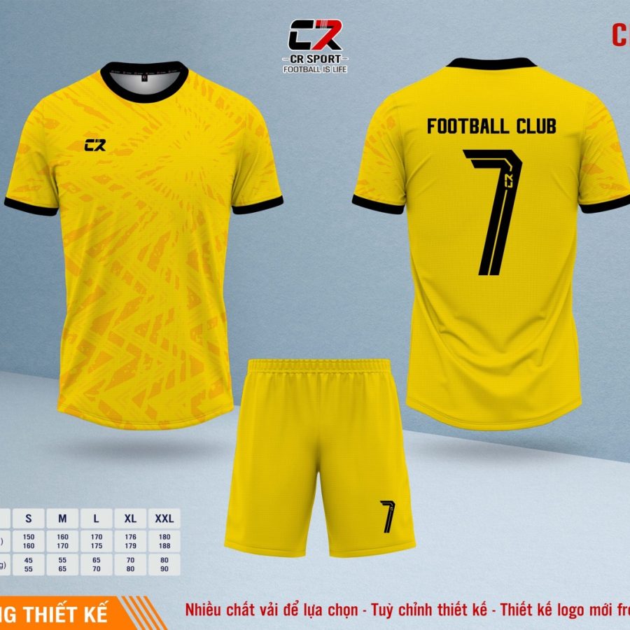Áo quần bóng đá CR Sport yêu cầu CR5 mẫu 15