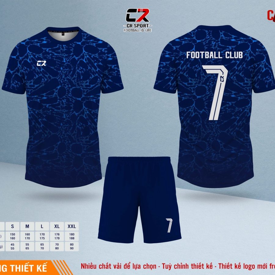 Áo quần bóng đá CR Sport yêu cầu CR5 mẫu 16