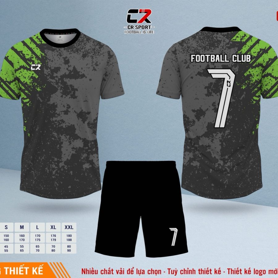 Áo quần bóng đá CR Sport yêu cầu CR5 mẫu 18