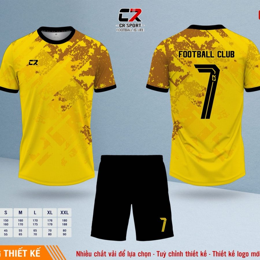 Áo quần bóng đá CR Sport yêu cầu CR5 mẫu 19