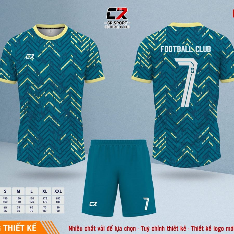 Áo quần bóng đá CR Sport yêu cầu CR5 mẫu 21