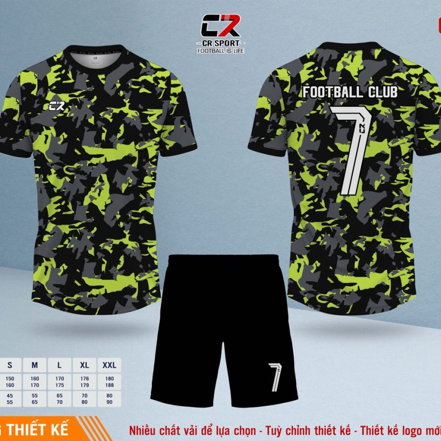 Áo quần bóng đá CR Sport yêu cầu CR5 mẫu 26