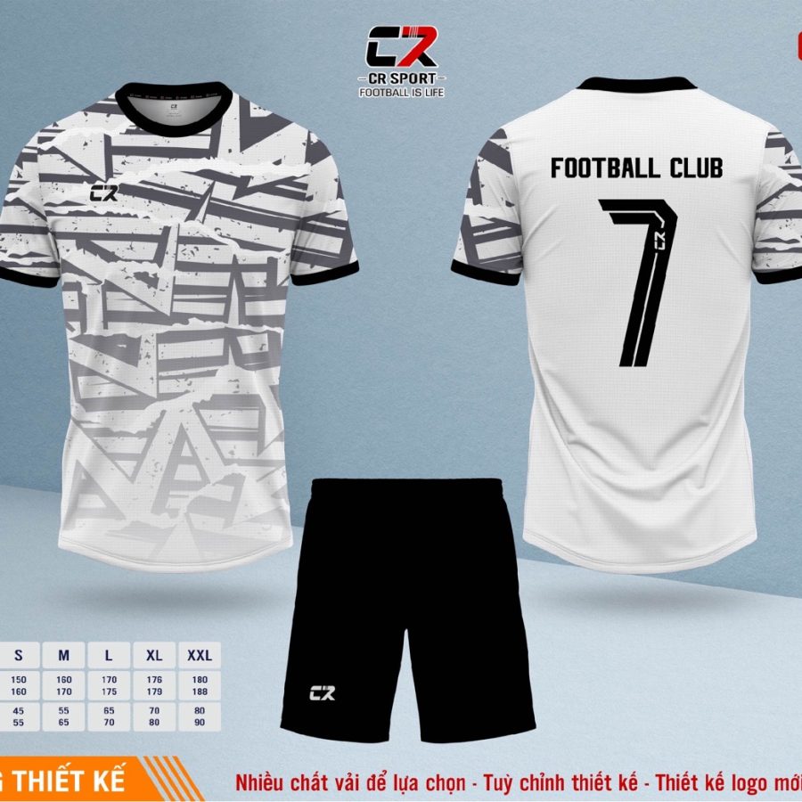 Áo quần bóng đá CR Sport yêu cầu CR5 mẫu 27