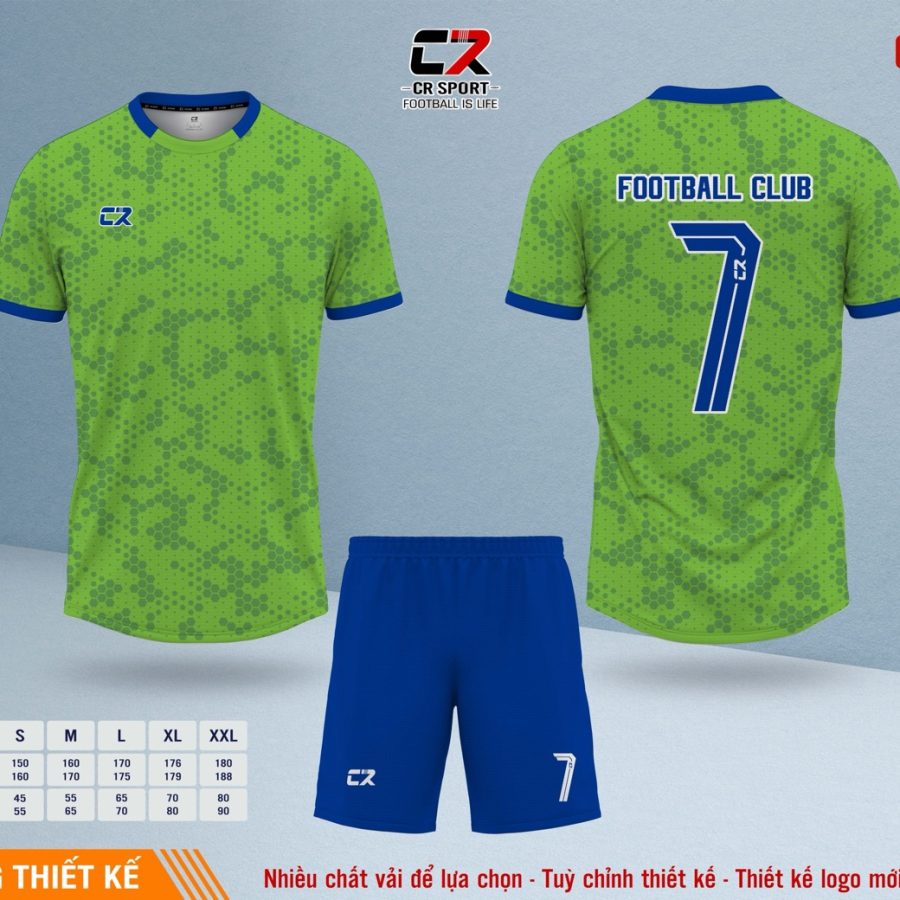 Áo quần bóng đá CR Sport yêu cầu CR5 mẫu 29