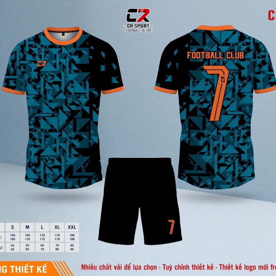Áo quần bóng đá CR Sport yêu cầu CR5 mẫu 3