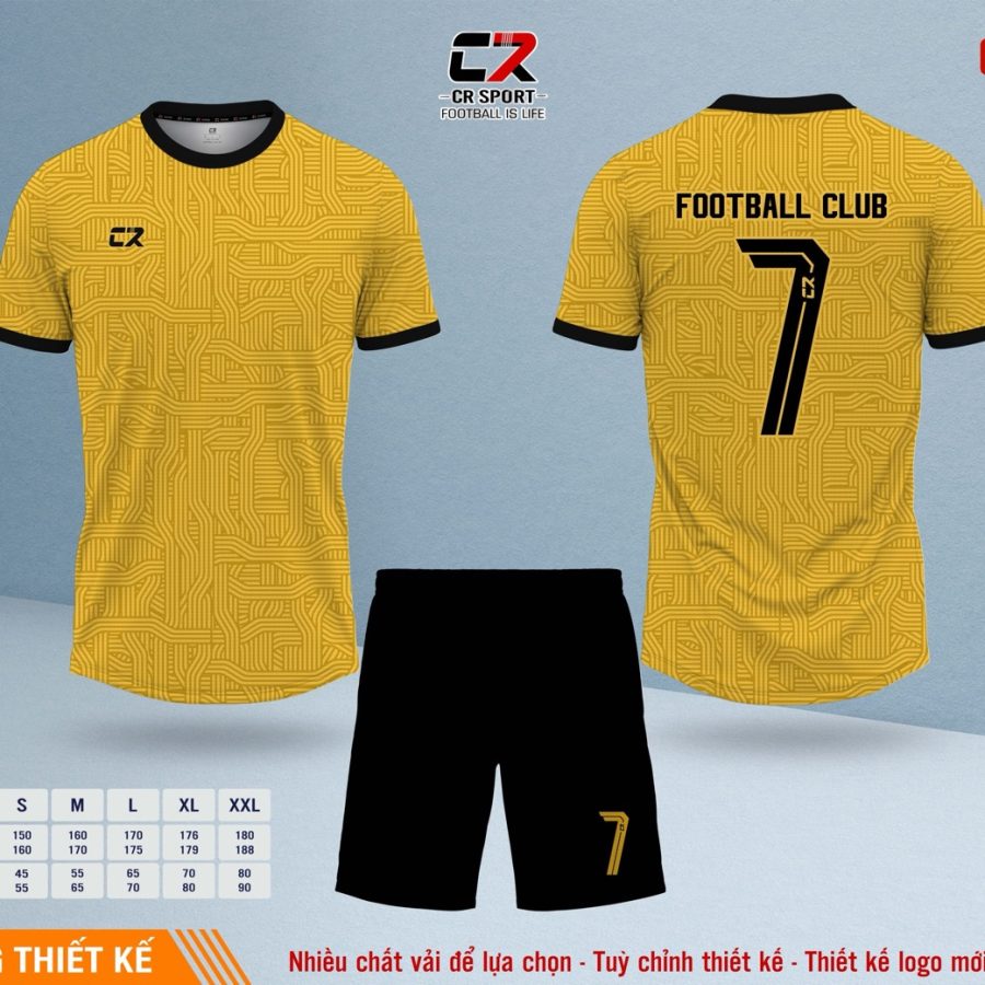 Áo quần bóng đá CR Sport yêu cầu CR5 mẫu 30
