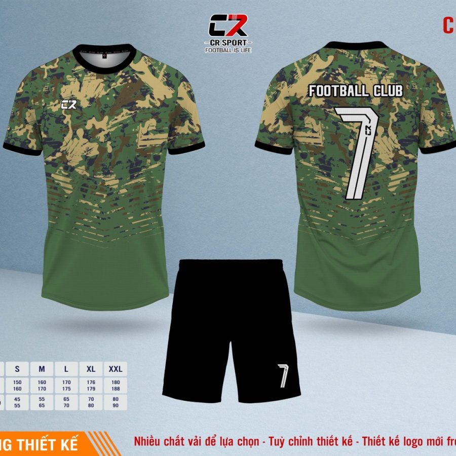 Áo quần bóng đá CR Sport yêu cầu CR5 mẫu 33