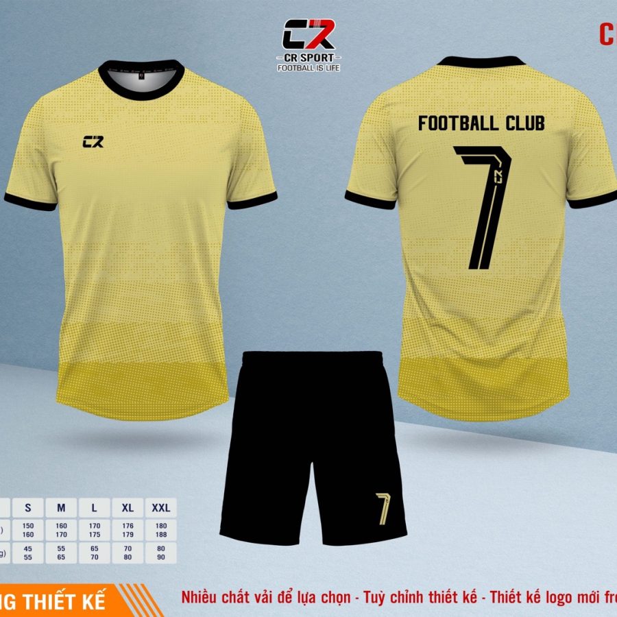 Áo quần bóng đá CR Sport yêu cầu CR5 mẫu 34