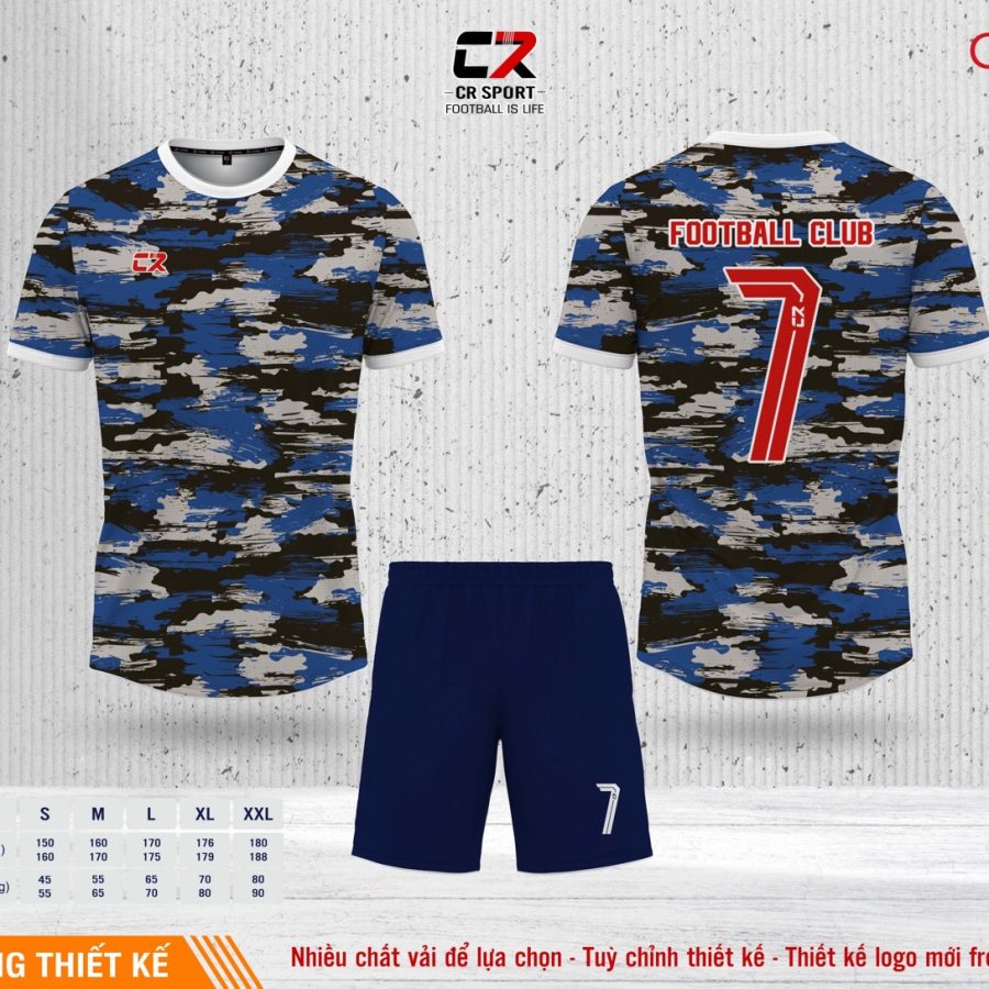 Áo quần bóng đá CR Sport yêu cầu CR6 mẫu 12