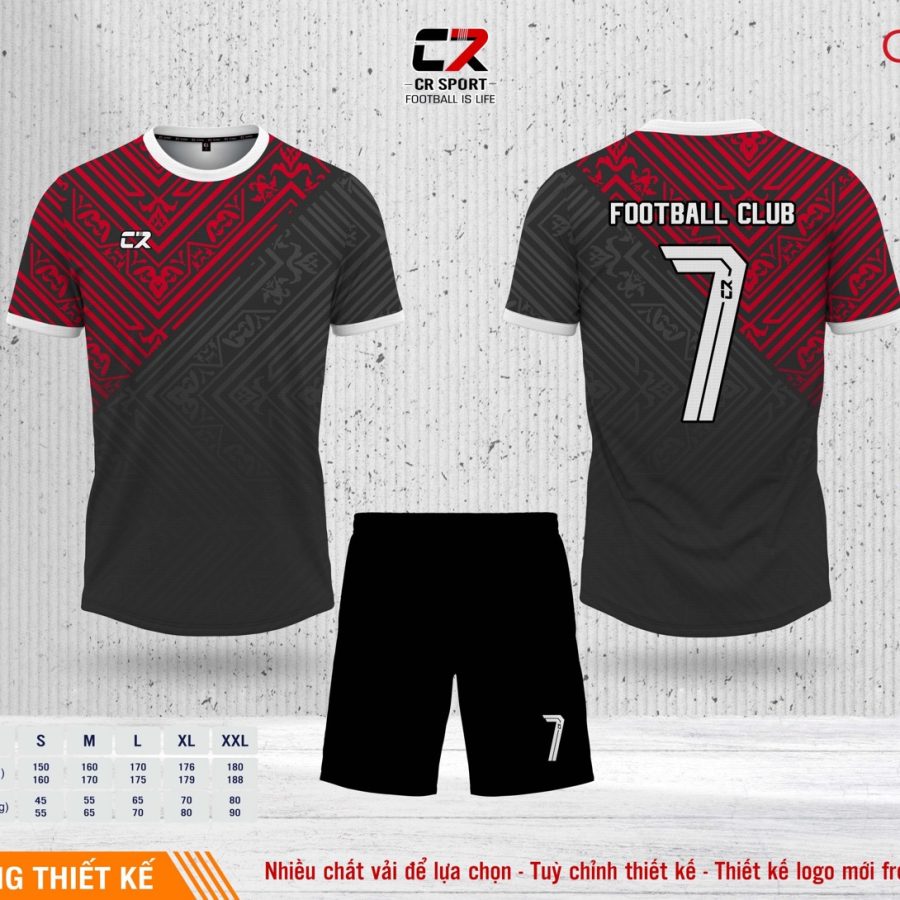 Áo quần bóng đá CR Sport yêu cầu CR6 mẫu 14