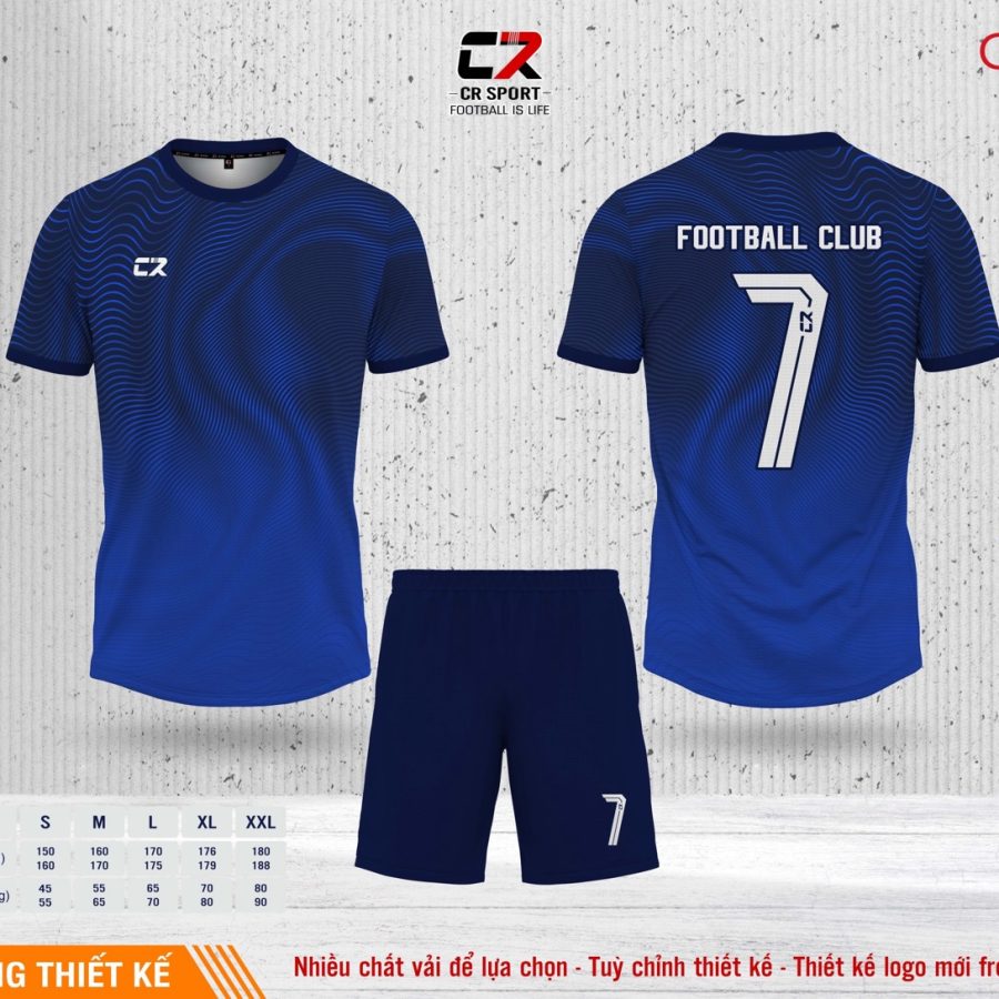 Áo quần bóng đá CR Sport yêu cầu CR6 mẫu 18