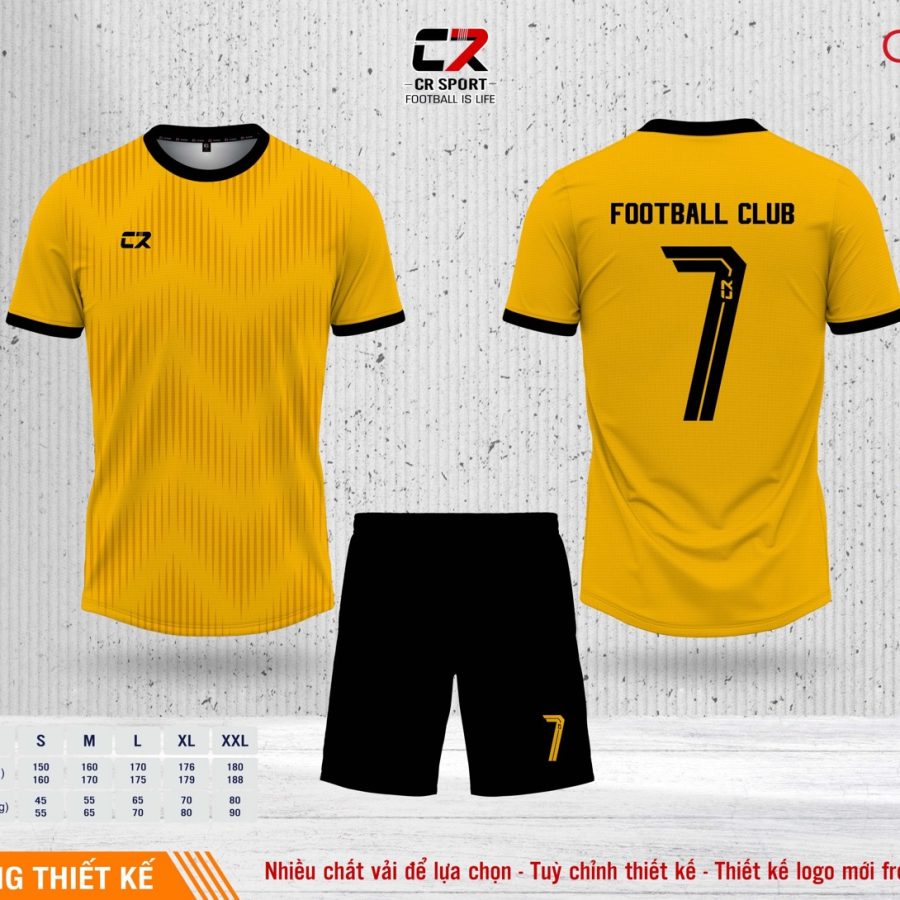 Áo quần bóng đá CR Sport yêu cầu CR6 mẫu 19