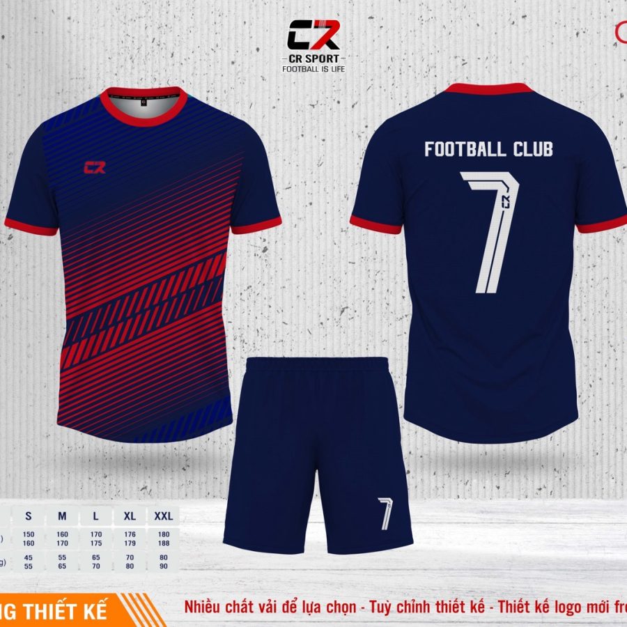 Áo quần bóng đá CR Sport yêu cầu CR6 mẫu 21