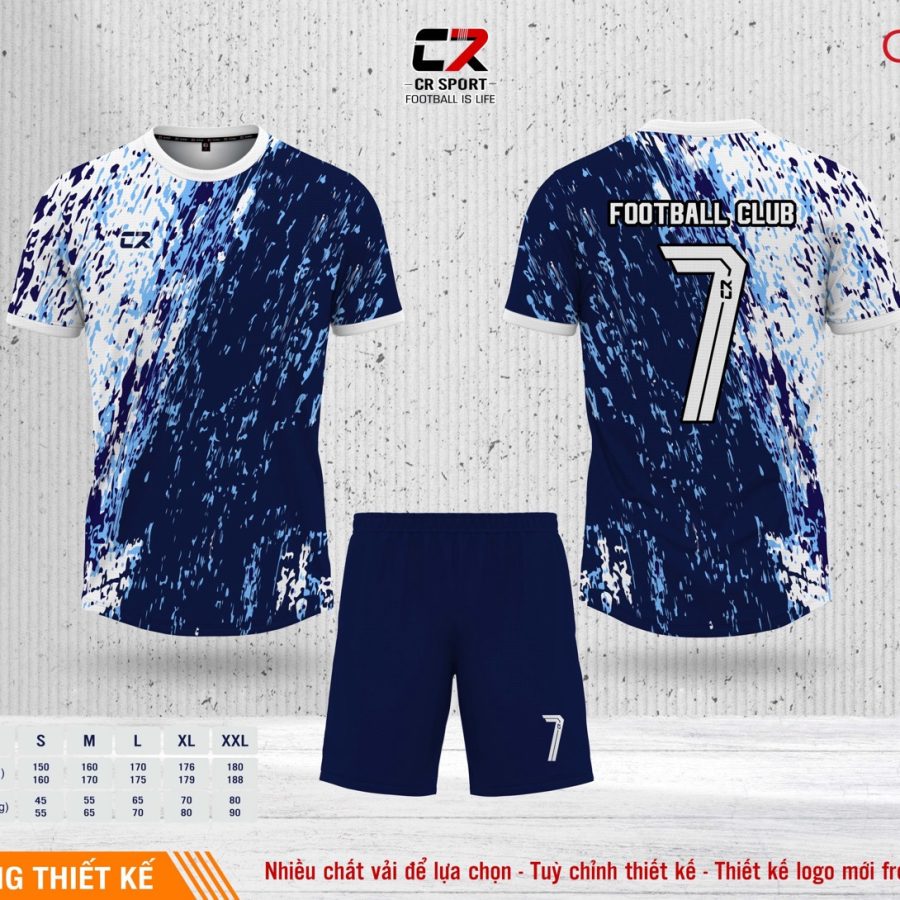 Áo quần bóng đá CR Sport yêu cầu CR6 mẫu 25