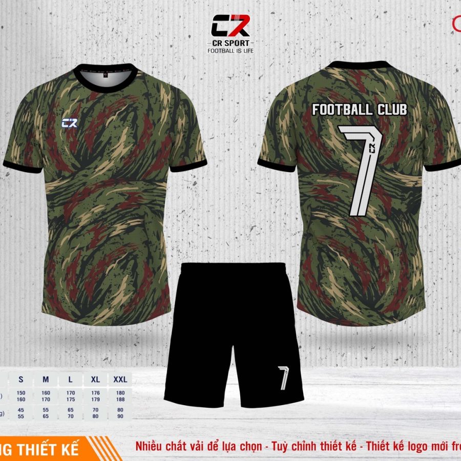 Áo quần bóng đá CR Sport yêu cầu CR6 mẫu 26