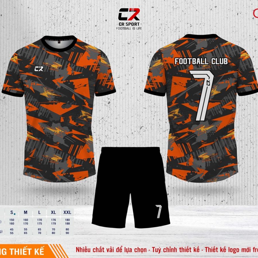 Áo quần bóng đá CR Sport yêu cầu CR6 mẫu 27