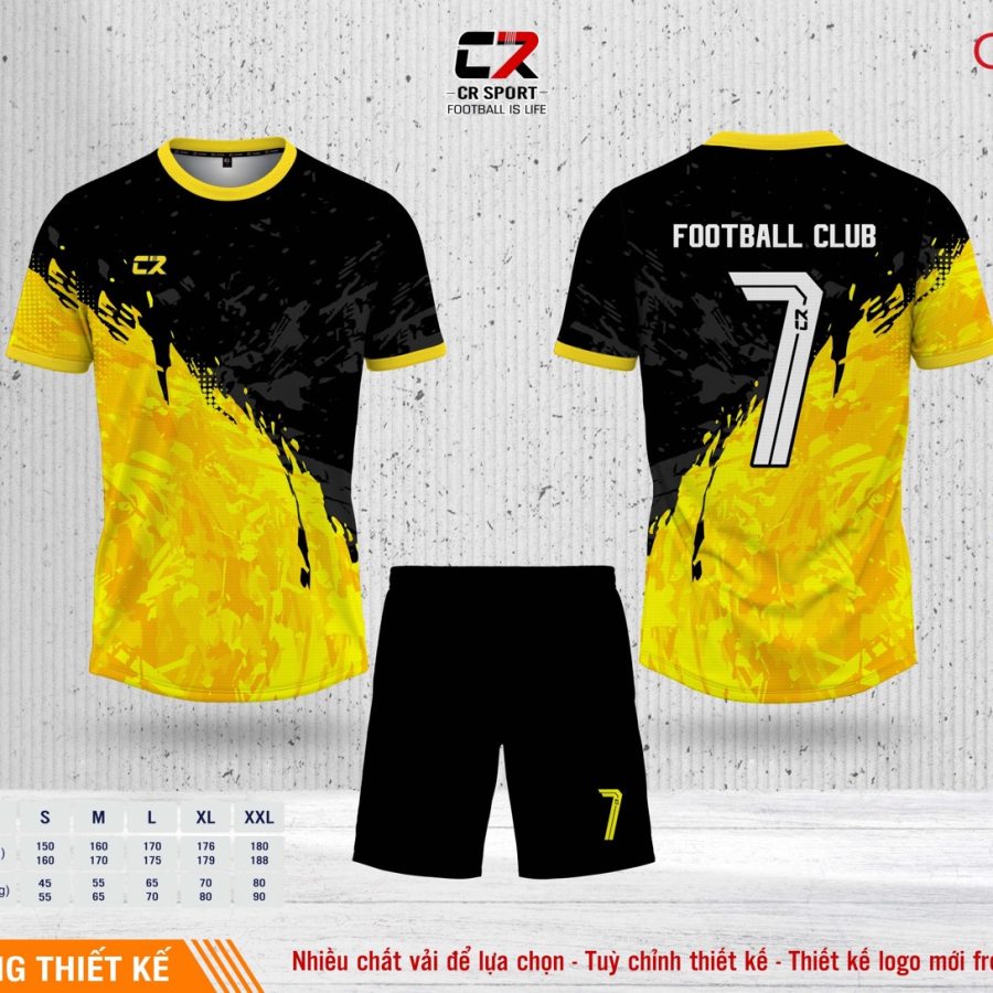 Áo quần bóng đá CR Sport yêu cầu CR6 mẫu 34