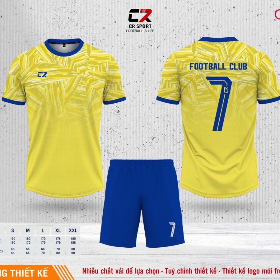 Áo quần bóng đá CR Sport yêu cầu CR6 mẫu 38