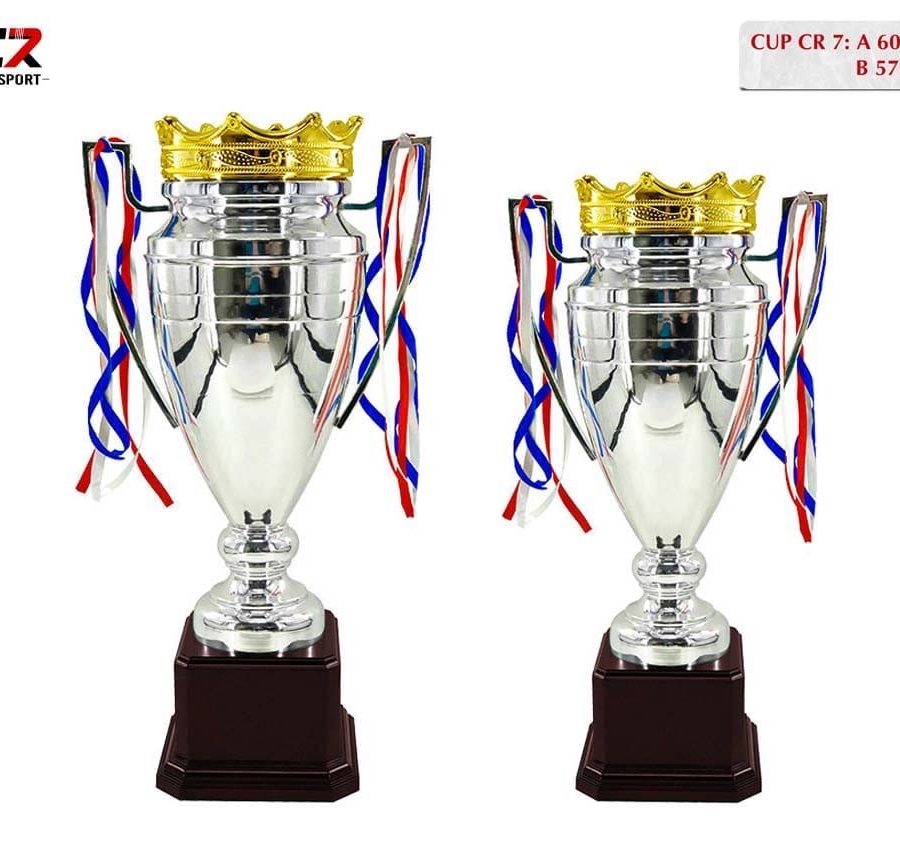 Cup bóng đá CR 7 bạc 2 60 57