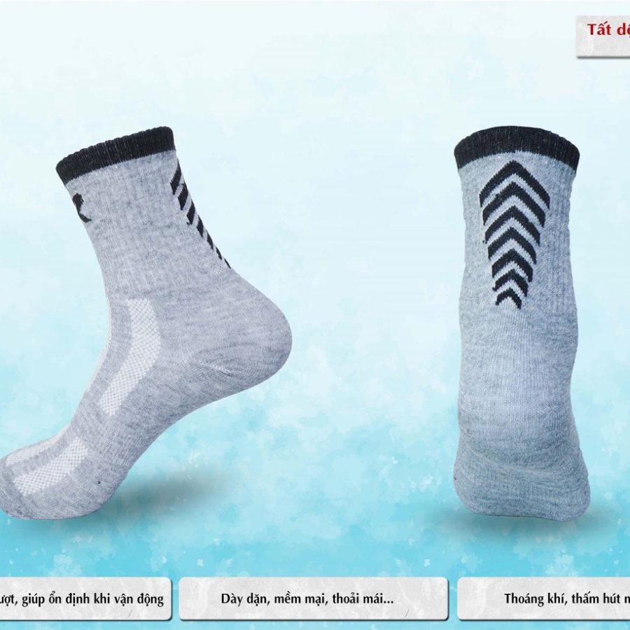 Tất dệt kim CR 101 xám đen