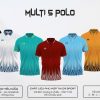 Trang phục thể thao nam nữ CR Multi Polo 5 combo 9 màu