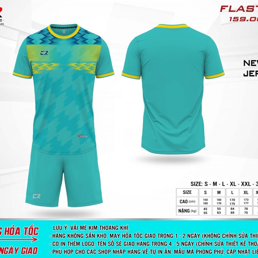 áo quần bóng đá CR Flast 13 xanh lá