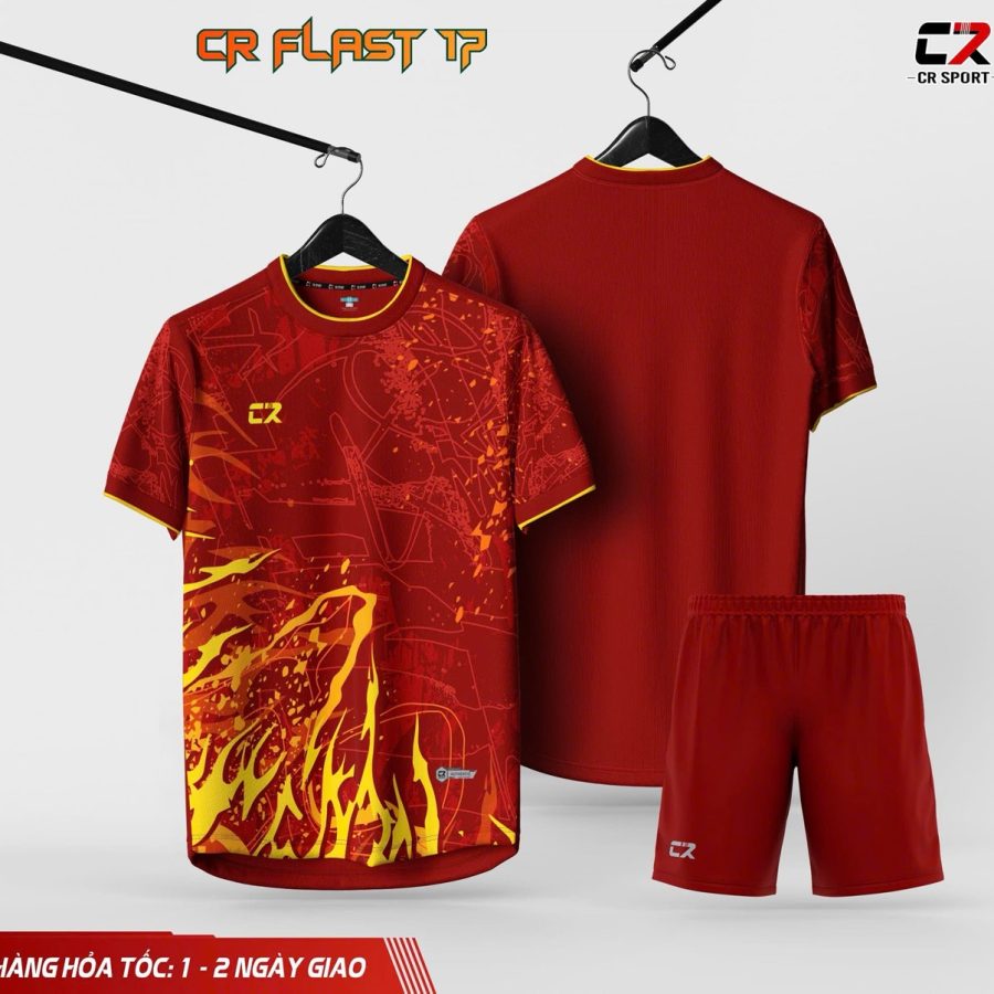 áo quần bóng đá CR Flast 17 đỏ