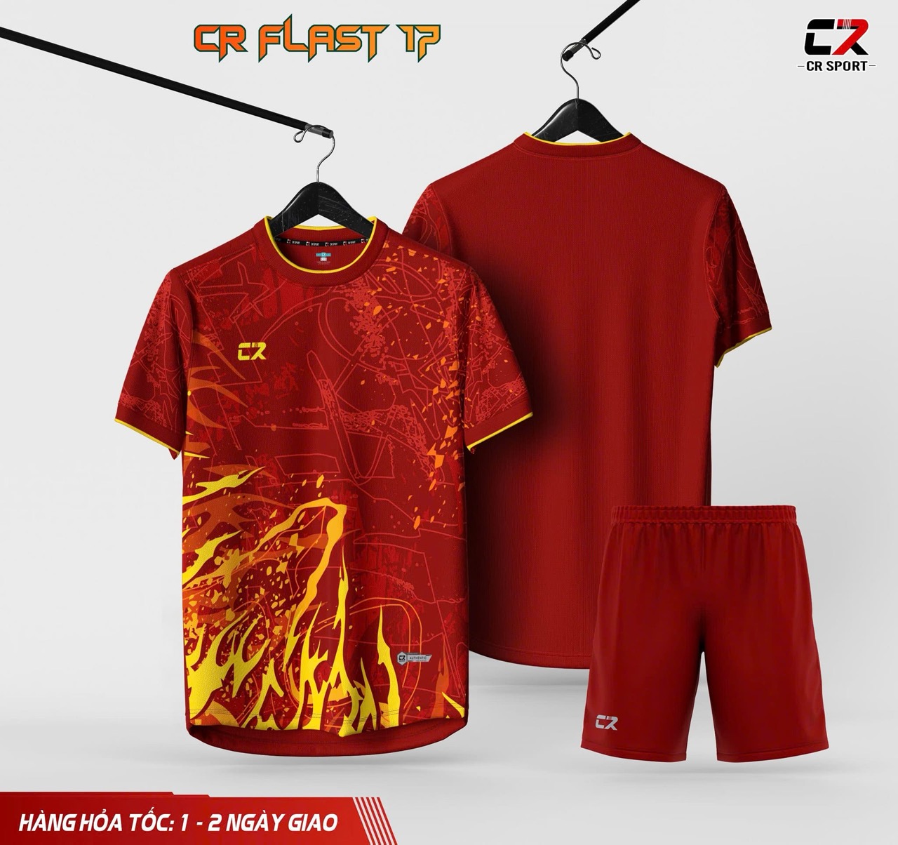 áo quần bóng đá CR Flast 17 đỏ áo quần bóng đá CR Flast 17 đỏ