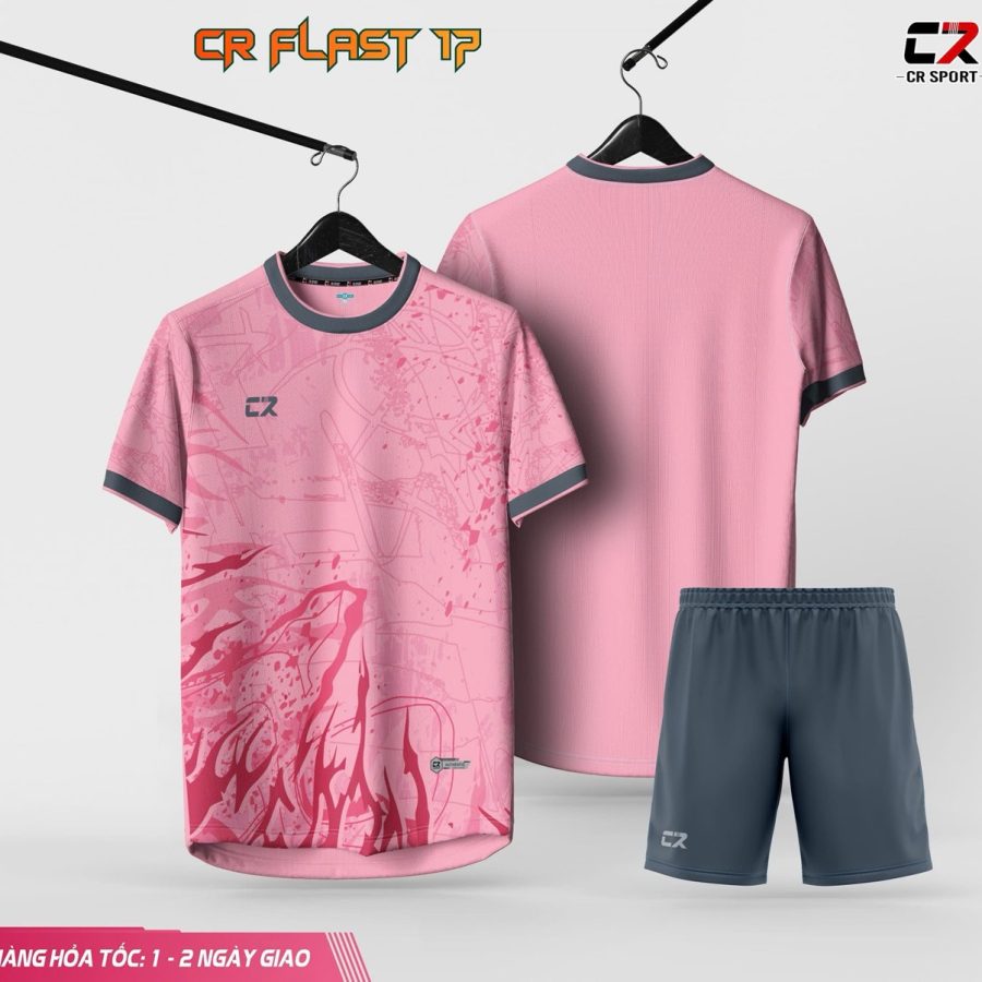 áo quần bóng đá CR Flast 17 hồng
