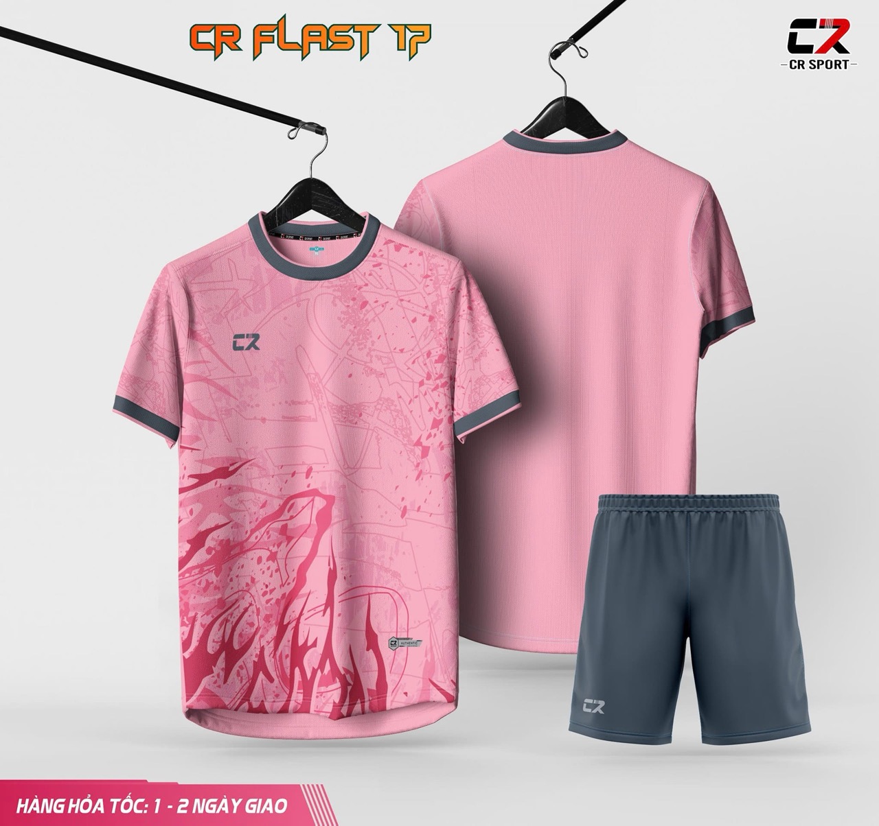 áo quần bóng đá CR Flast 17 hồng áo quần bóng đá CR Flast 17 hồng