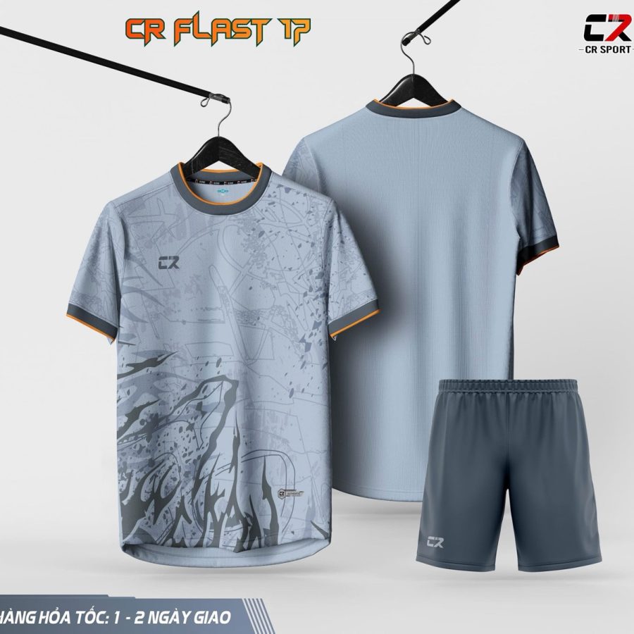 áo quần bóng đá CR Flast 17 xám