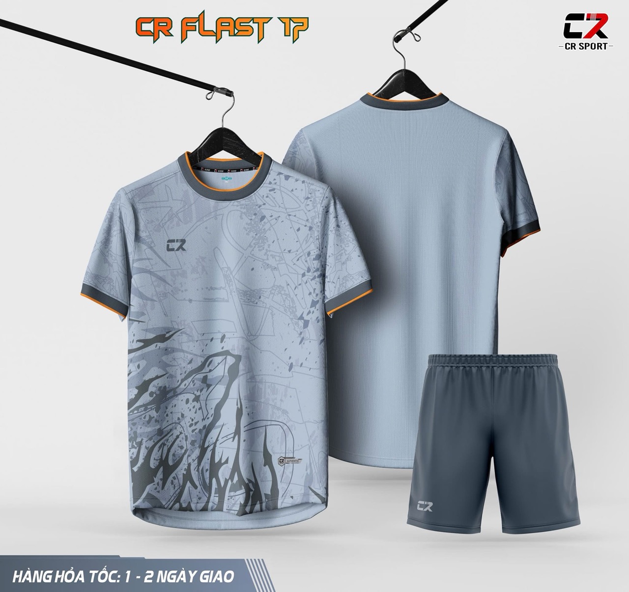 áo quần bóng đá CR Flast 17 xám áo quần bóng đá CR Flast 17 xám