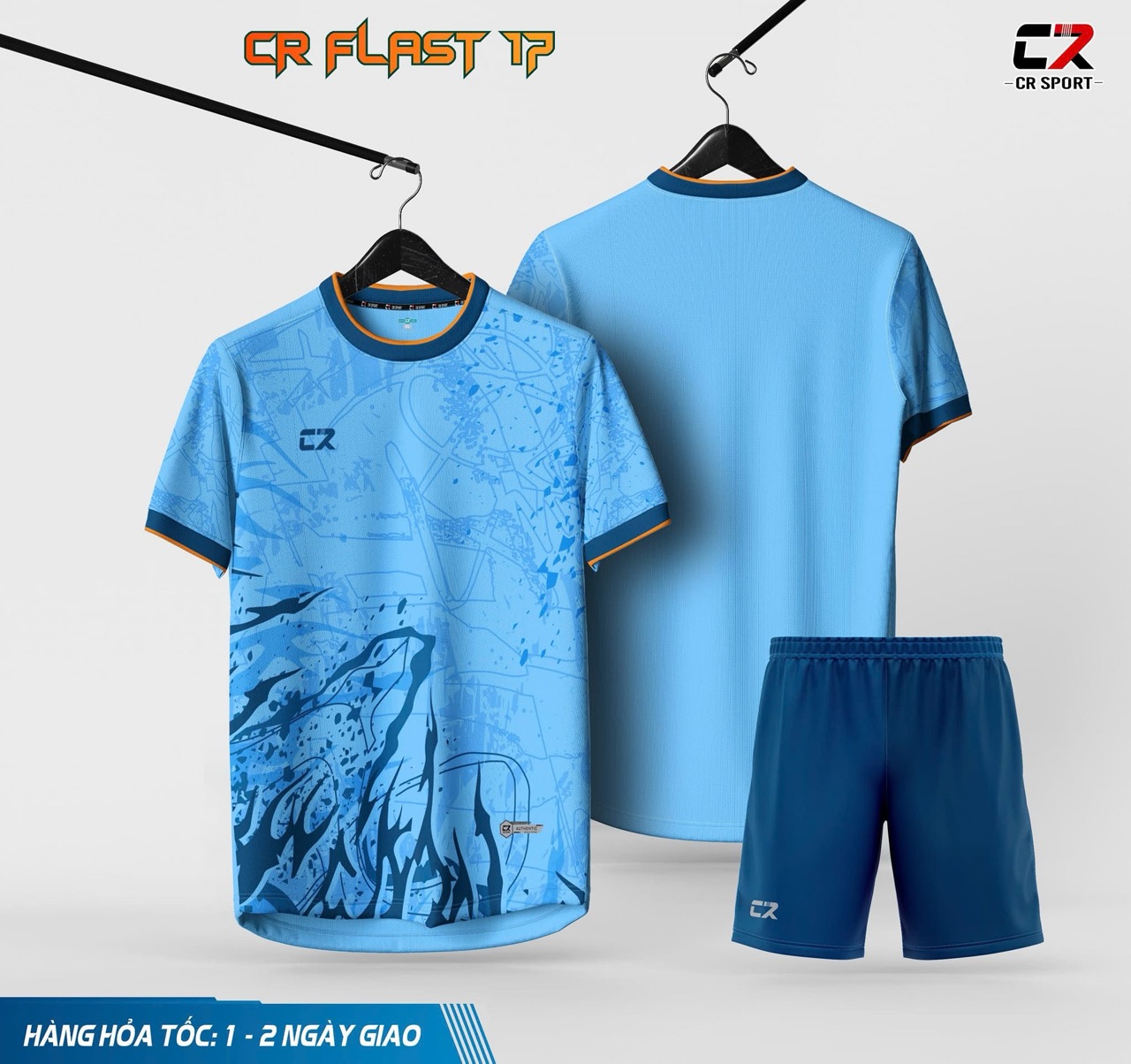 áo quần bóng đá CR Flast 17 xanh dương áo quần bóng đá CR Flast 17 xanh dương