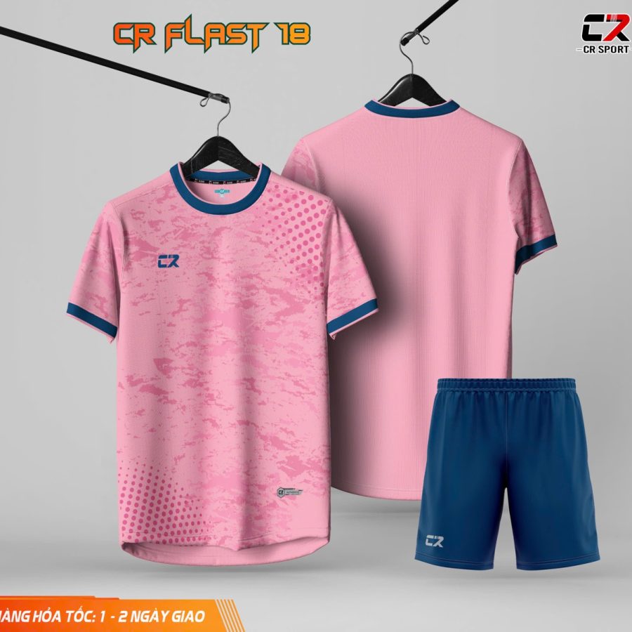 áo quần bóng đá CR Flast 18 hồng