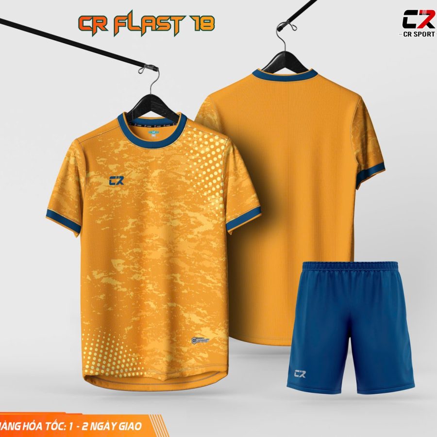áo quần bóng đá CR Flast 18 vàng