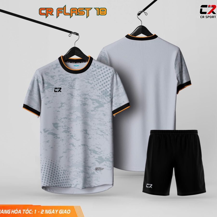 áo quần bóng đá CR Flast 18 xám