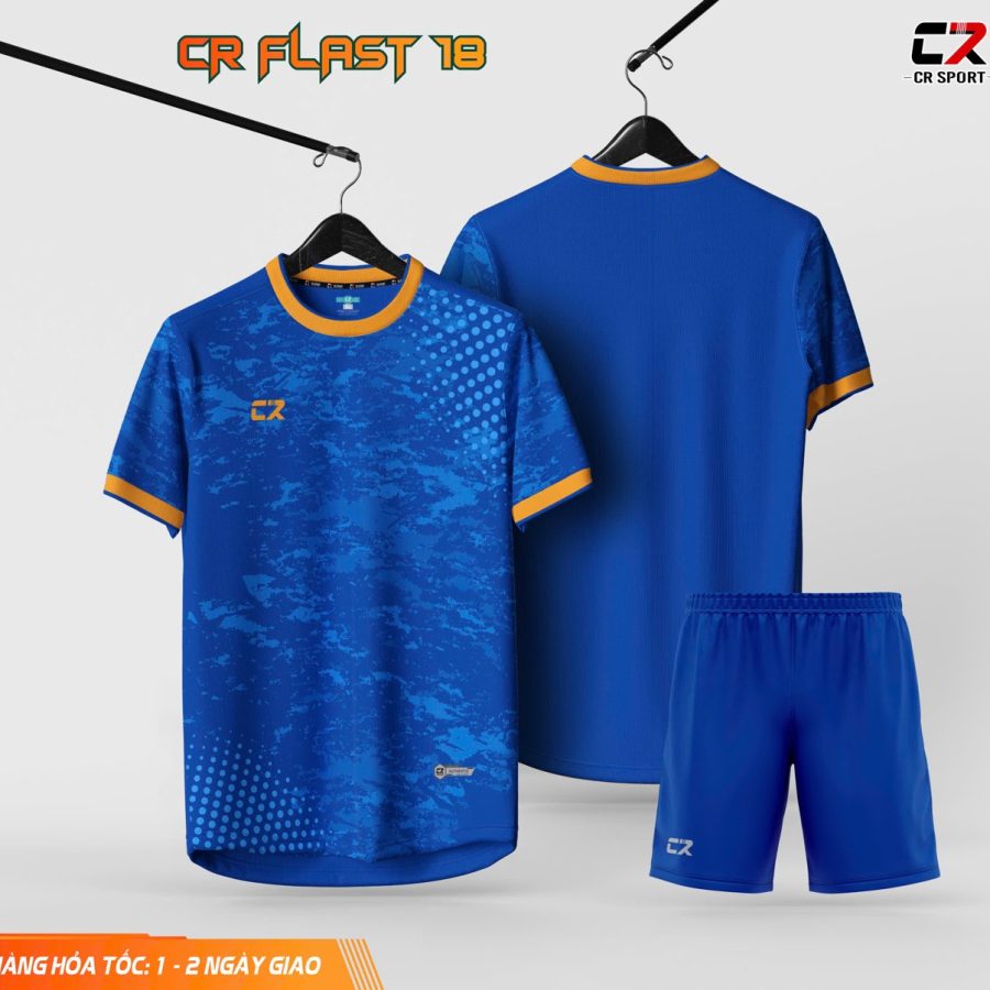 áo quần bóng đá CR Flast 18 xanh dương