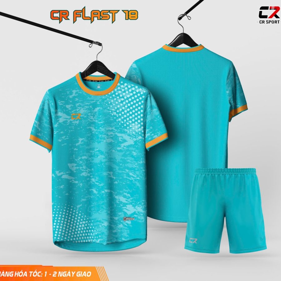 áo quần bóng đá CR Flast 18 xanh lá nhạt