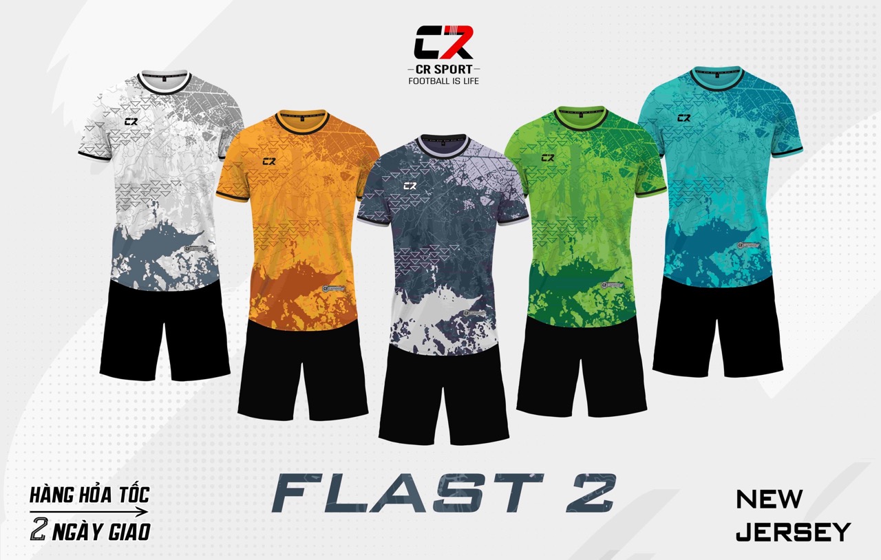 áo quần bóng đá CR Flast 2 combo 5 màu áo quần bóng đá CR Flast 2 combo 5 màu