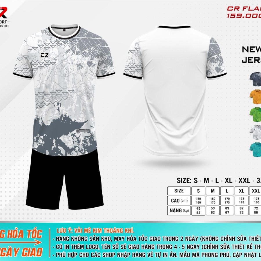 áo quần bóng đá CR Flast 2 trắng