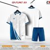 áo quần bóng đá CR Flast 23 trắng xanh dương