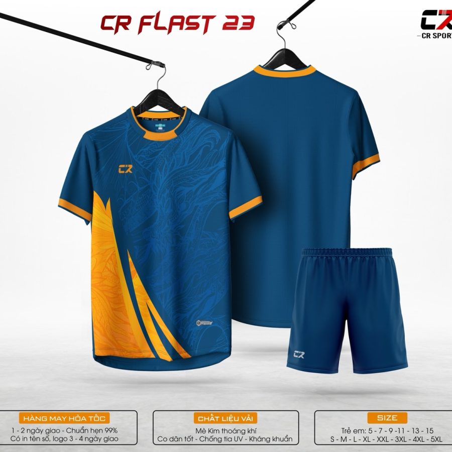áo quần bóng đá CR Flast 23 xanh dương