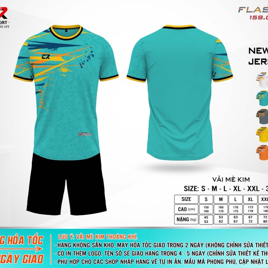 áo quần bóng đá CR Flast 4 xanh lá