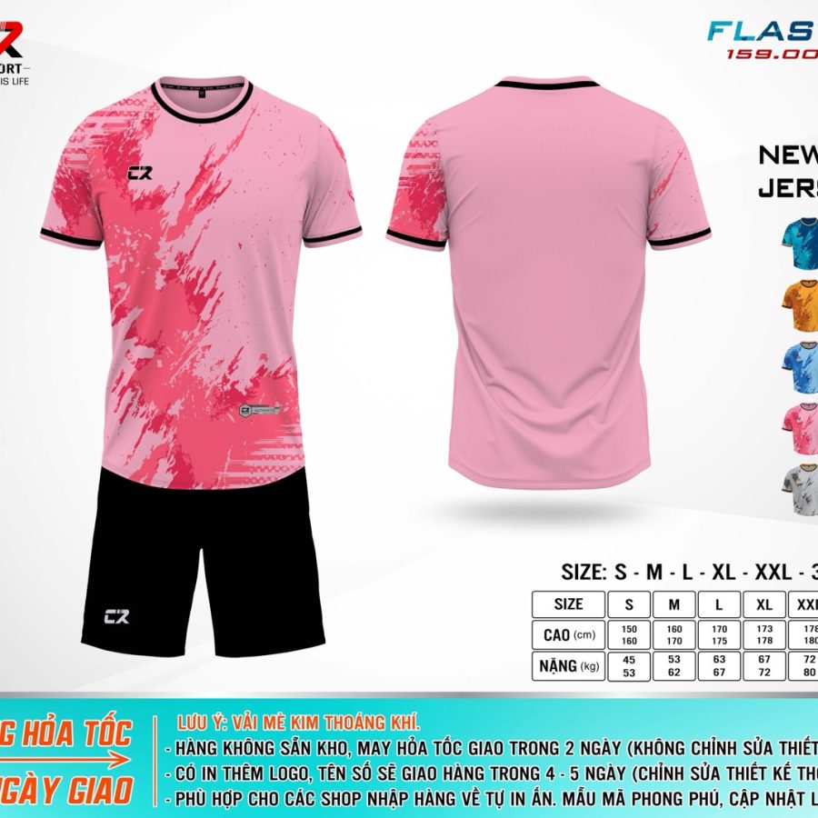 áo quần bóng đá CR Flast 5 hồng