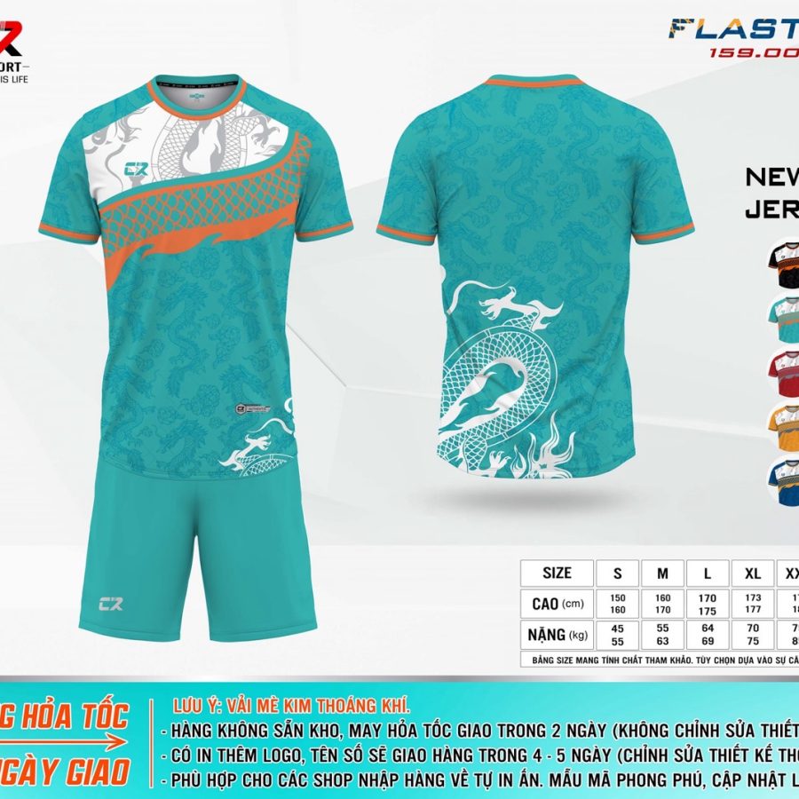 áo quần bóng đá CR Flast 6 xanh lá