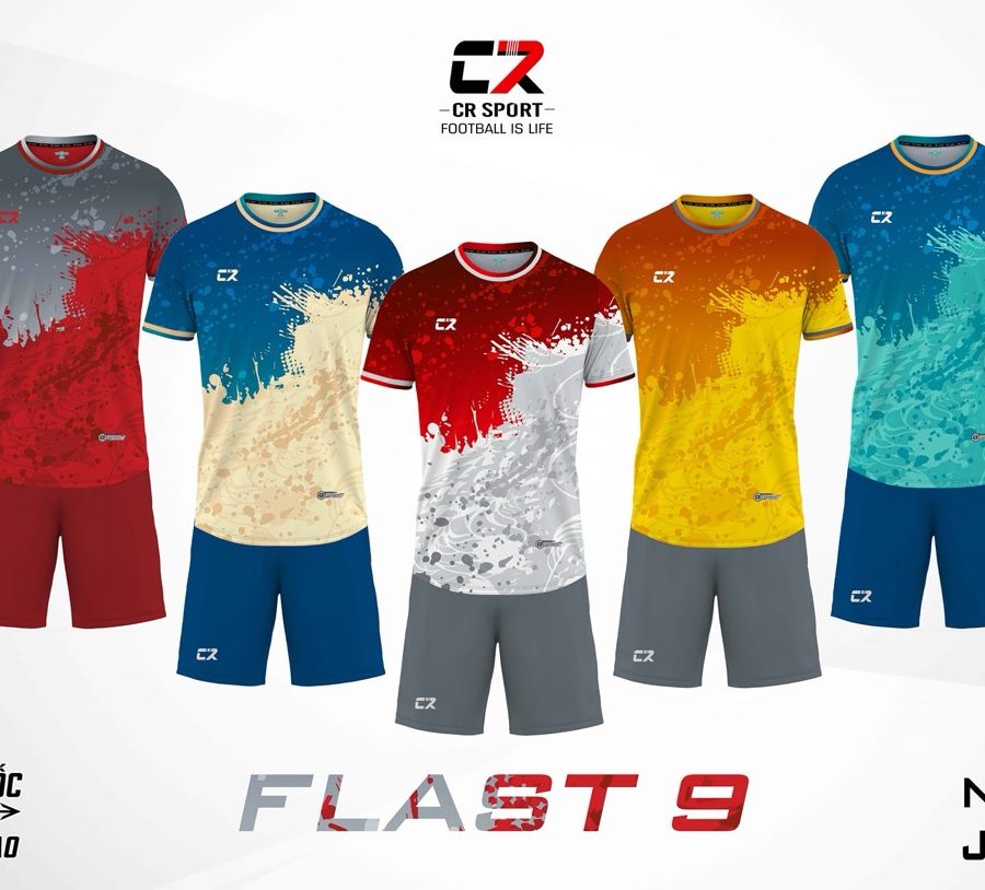 áo quần bóng đá CR Flast 9 combo 5 màu