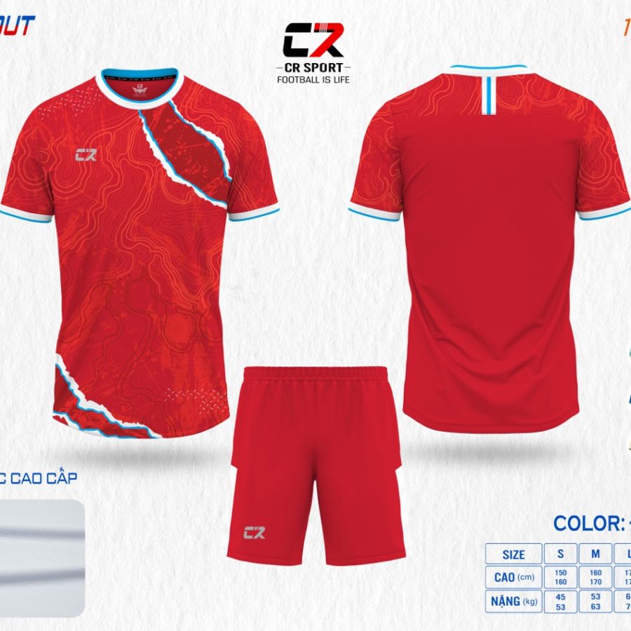 áo quần bóng đá nam nữ CR Break Out đỏ